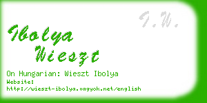 ibolya wieszt business card